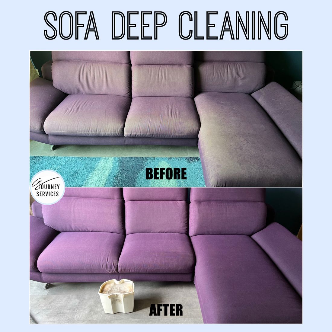 G Journey before and after deep cleaning result
