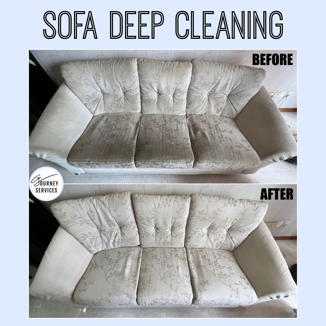 G Journey before and after deep cleaning result